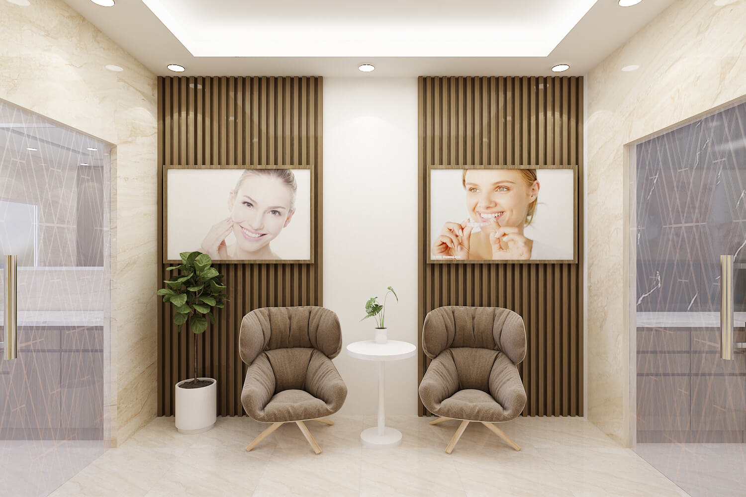 Khu vực ngồi chờ của tầng hai