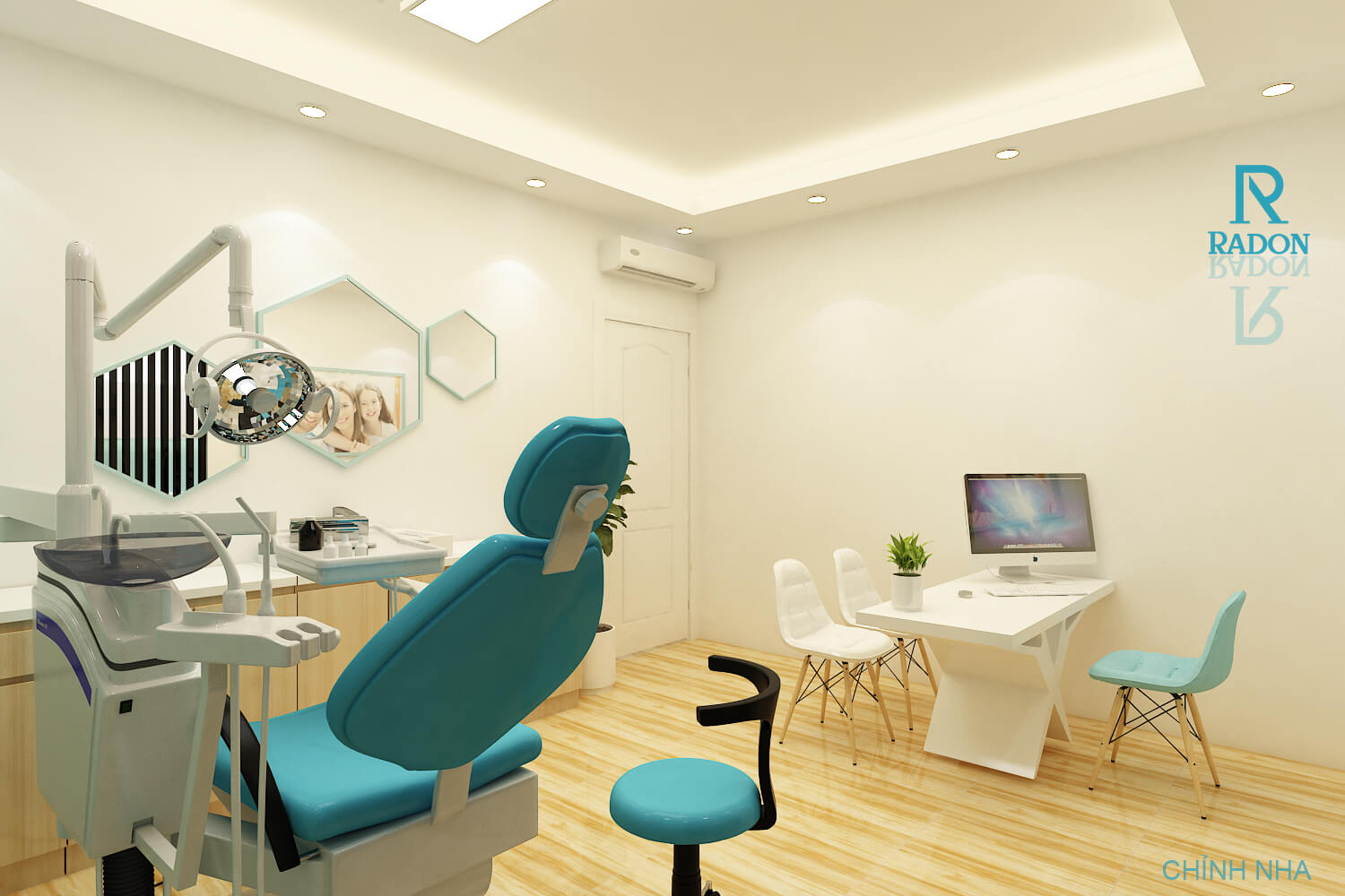 Cận cảnh không gian khu vực chỉnh nha và tư vấn