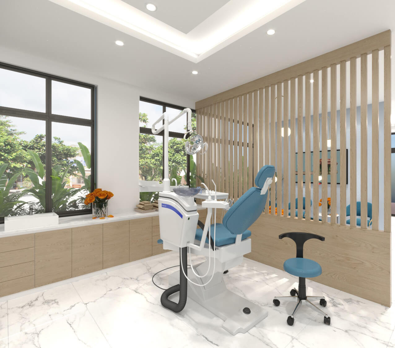 Thiết kế thi công phòng khám nha khoa Trần Hạnh – Hưng Yên