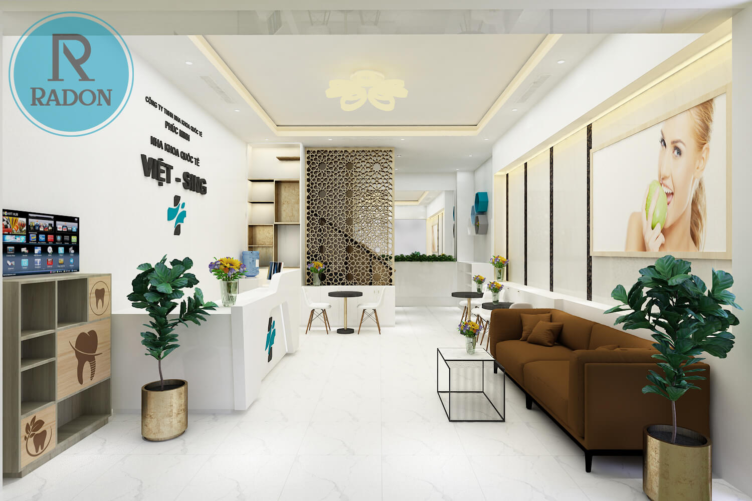 Tổng quan không gian phòng khám nha khoa Vietsing