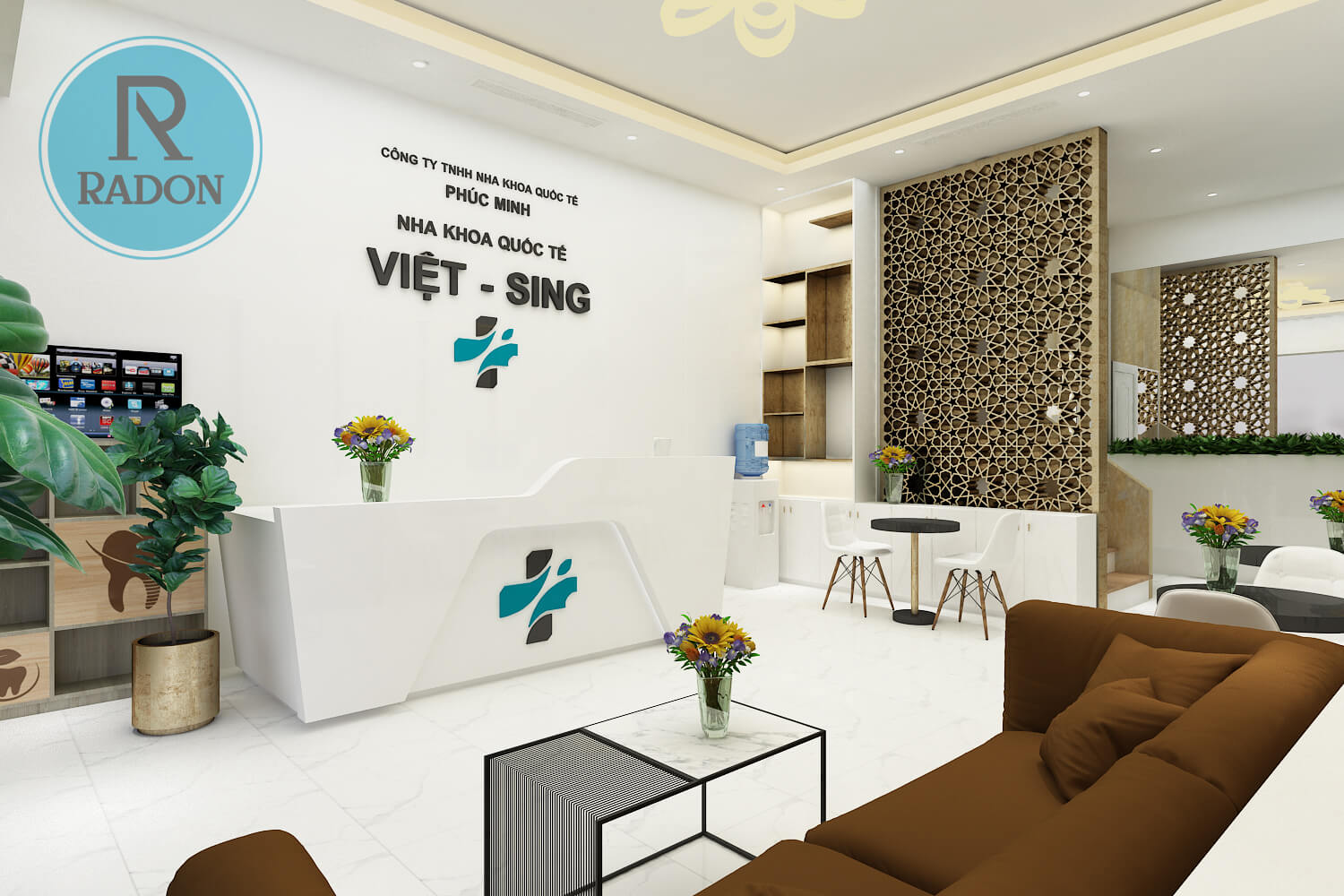 Không gian khu vực sảnh lễ tân
