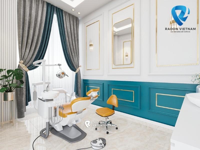 Chất liệu cao cấp tạo nên vẻ đẹp quý tộc cho phòng khám (Nguồn ảnh: Radon Việt Nam)