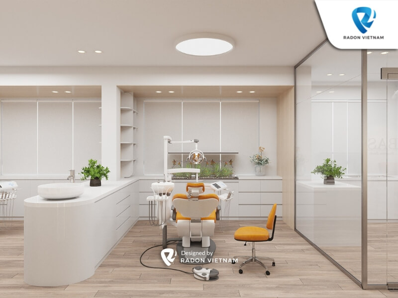 Không gian khu vực điều trị thoải mái, tạo cảm giác dễ chịu