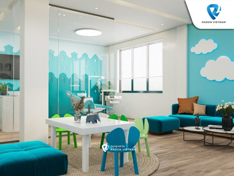 Khu vực vui chơi dành cho các bé
