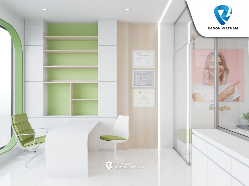 Khu vực tư vấn thanh lịch và thu hút của nha khoa Nụ Cười Dental