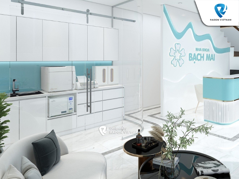 Thiết kế và bố trí không gian là hai yếu tố quan trọng trong việc cải tạo nha khoa (Nguồn ảnh: Radon Việt Nam)