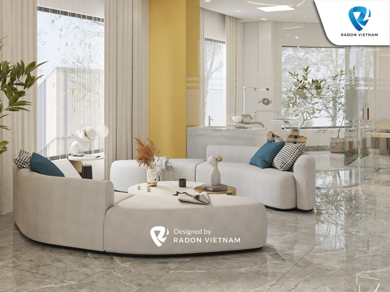 Phong cách hiện đại sẽ tạo nên một không gian nha khoa giản dị nhưng sang trọng và tinh tế (Nguồn ảnh: Radon Việt Nam)