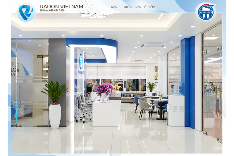 Không gian tiếp đón rộng rãi