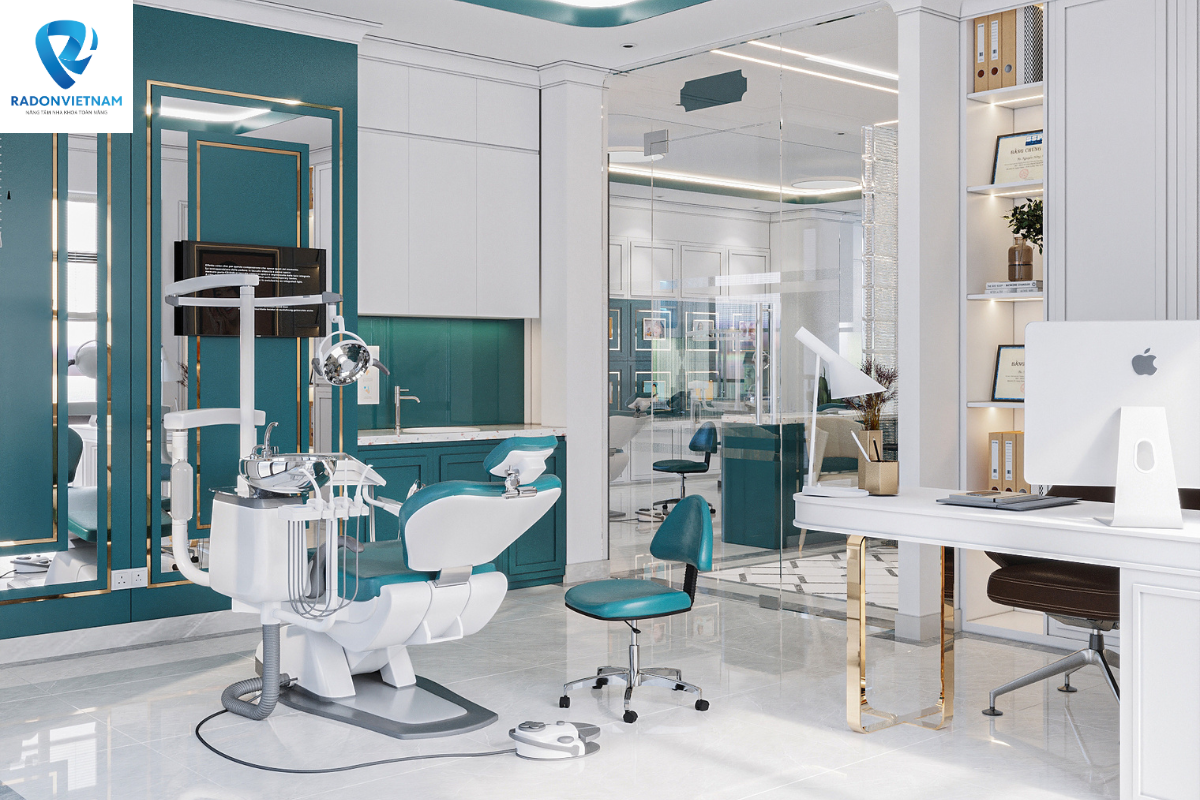 Tone xanh lá phù hợp cho phòng khám người mệnh Mộc